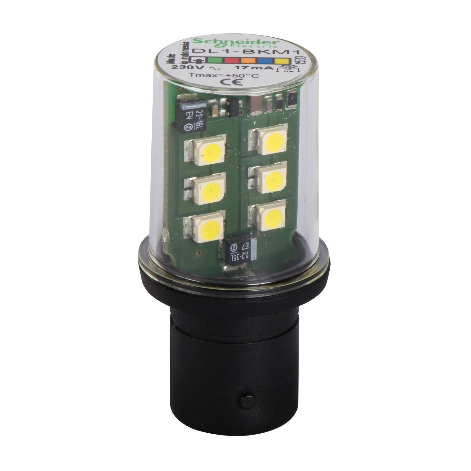 DL1BKM1 Светодиодный кластер Harmony, 230В, Белый Schneider Electric Световые колонны, сирены, маяки 