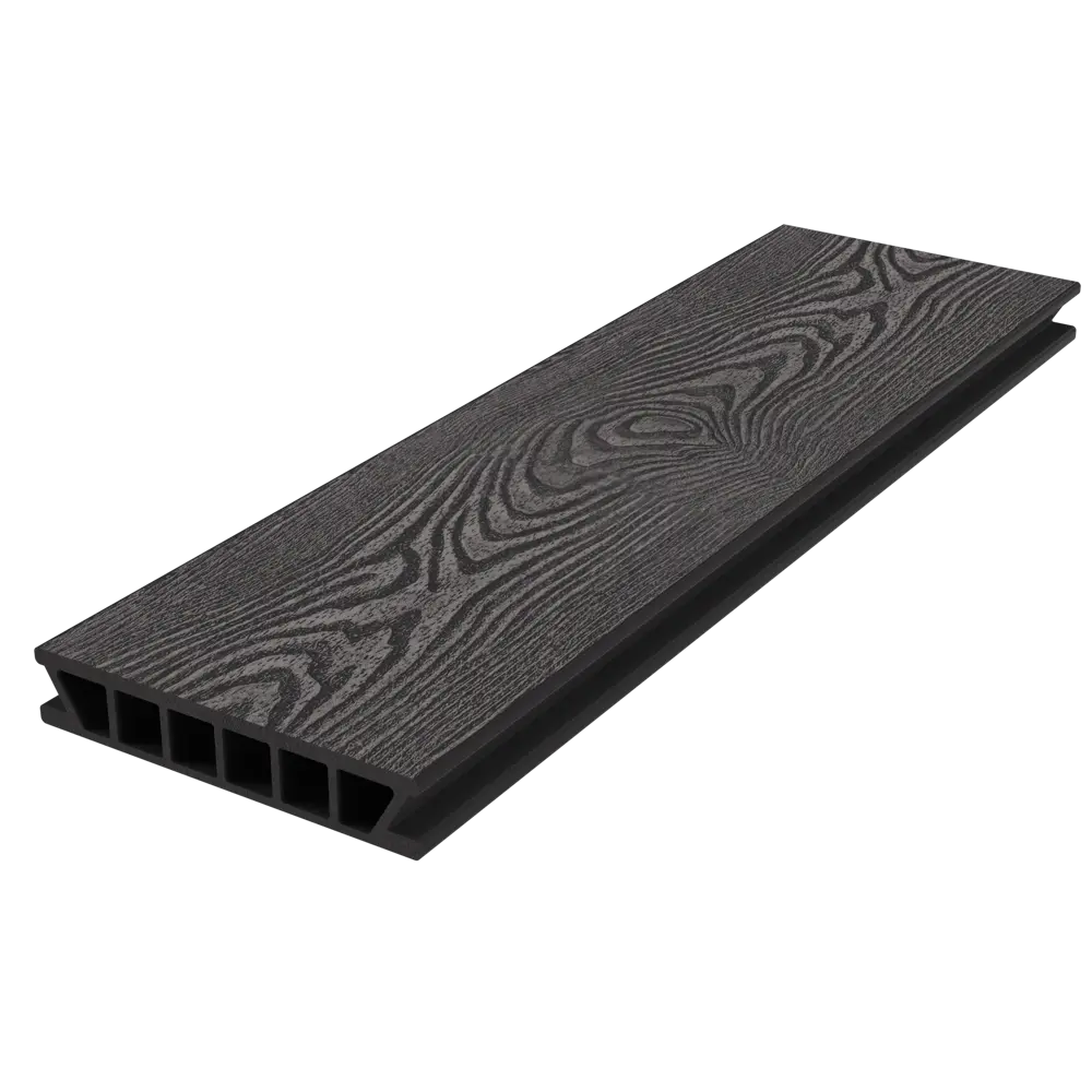 Террасная доска ДПК Holzhof Classic цвет Антрацит 4000x153x28 мм 0.612 м² STLM-2062764