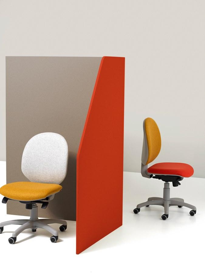 Diemme Регулируемое по высоте офисное кресло из ткани с 5 спицами Bingo sun-id-1409851 - Вид №4