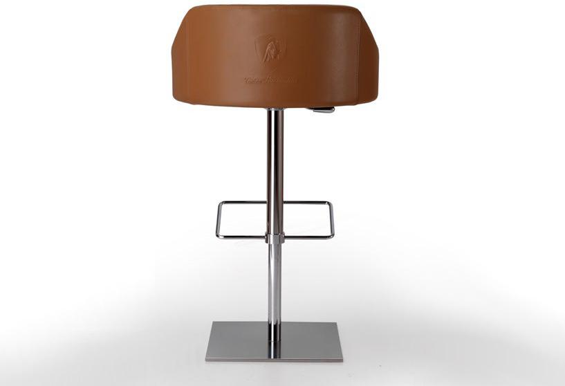 Tonino Lamborghini Casa Высокий кожаный табурет со спинкой Long beach sun-id-1354248 - Вид №2