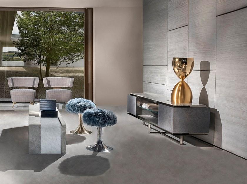 HESSENTIA - Cornelio Cappellini Лакированная тумба под телевизор с распашными дверцами Grant sun-id-1347554 - Вид №1