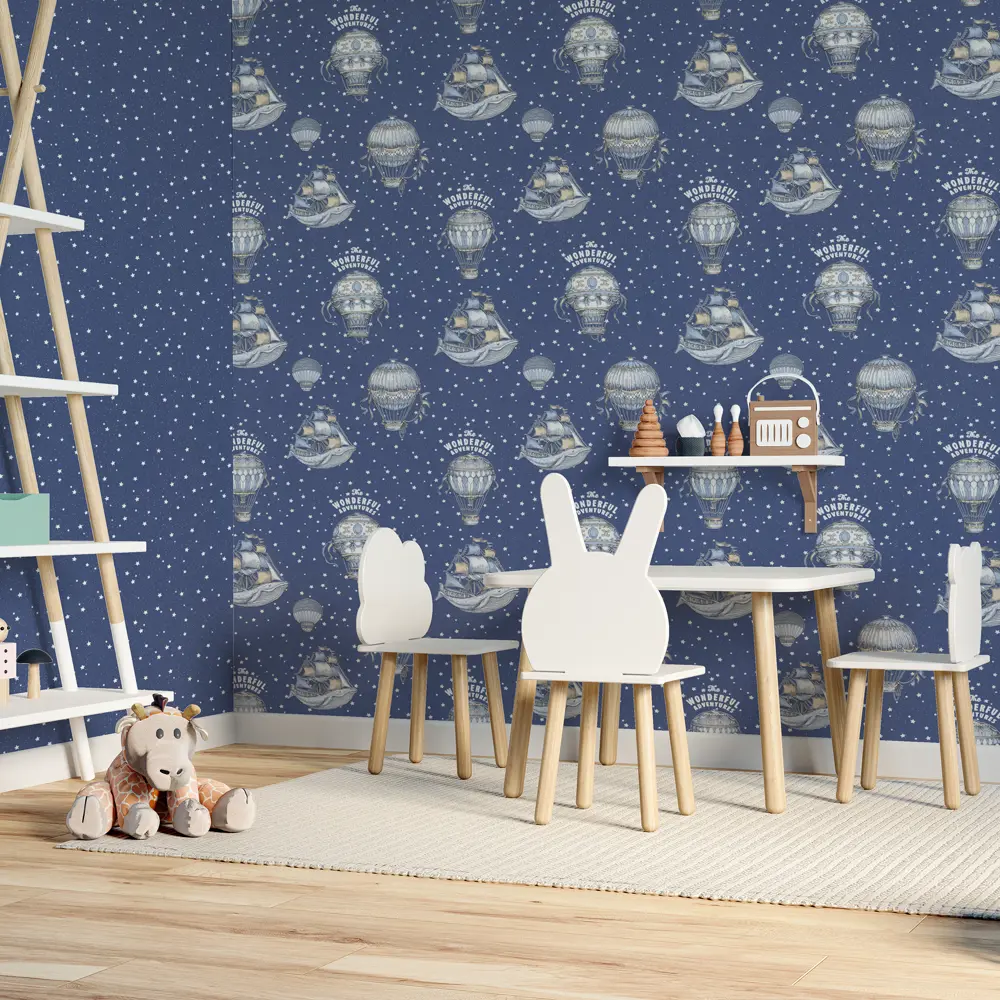 Обои флизелиновые Home Color Wonderful синие 1.06 м HC71536-56 светящиеся в темноте 82770569 STLM-2208851 - Вид №6