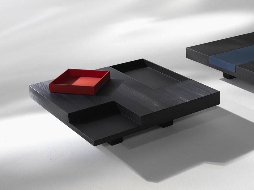 ALBEDO Низкий квадратный деревянный журнальный столик  Ny090lb  - Вид №4