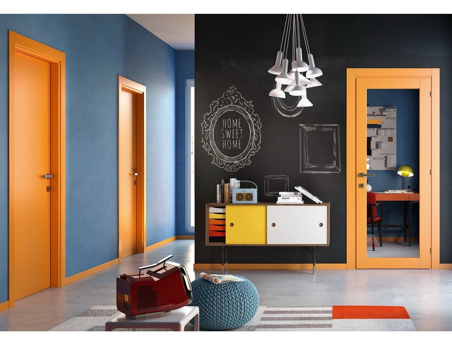 Матовая ламинированная дверь GIDEA 1000Colours ARCH-00030019 - Вид №7