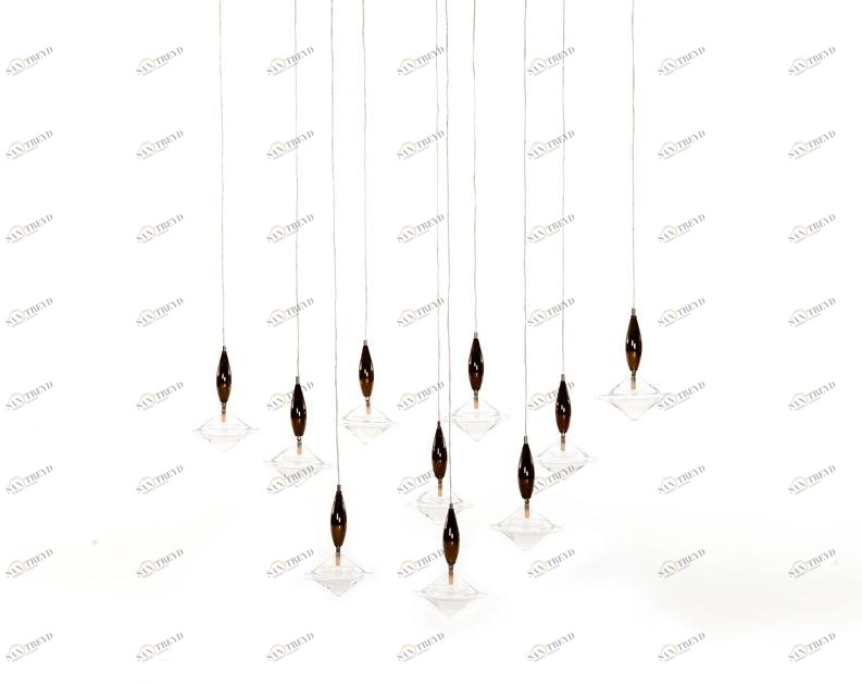 Tonin Casa Подвесной светильник из стекла sun-id-1369494