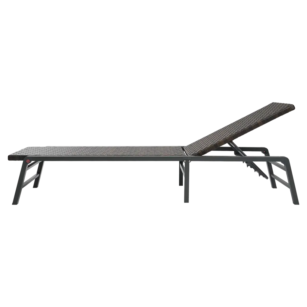 Шезлонг BEGINIA Kreo 193x60x31 см алюминий коричневый STLM-2183725 - Вид №14