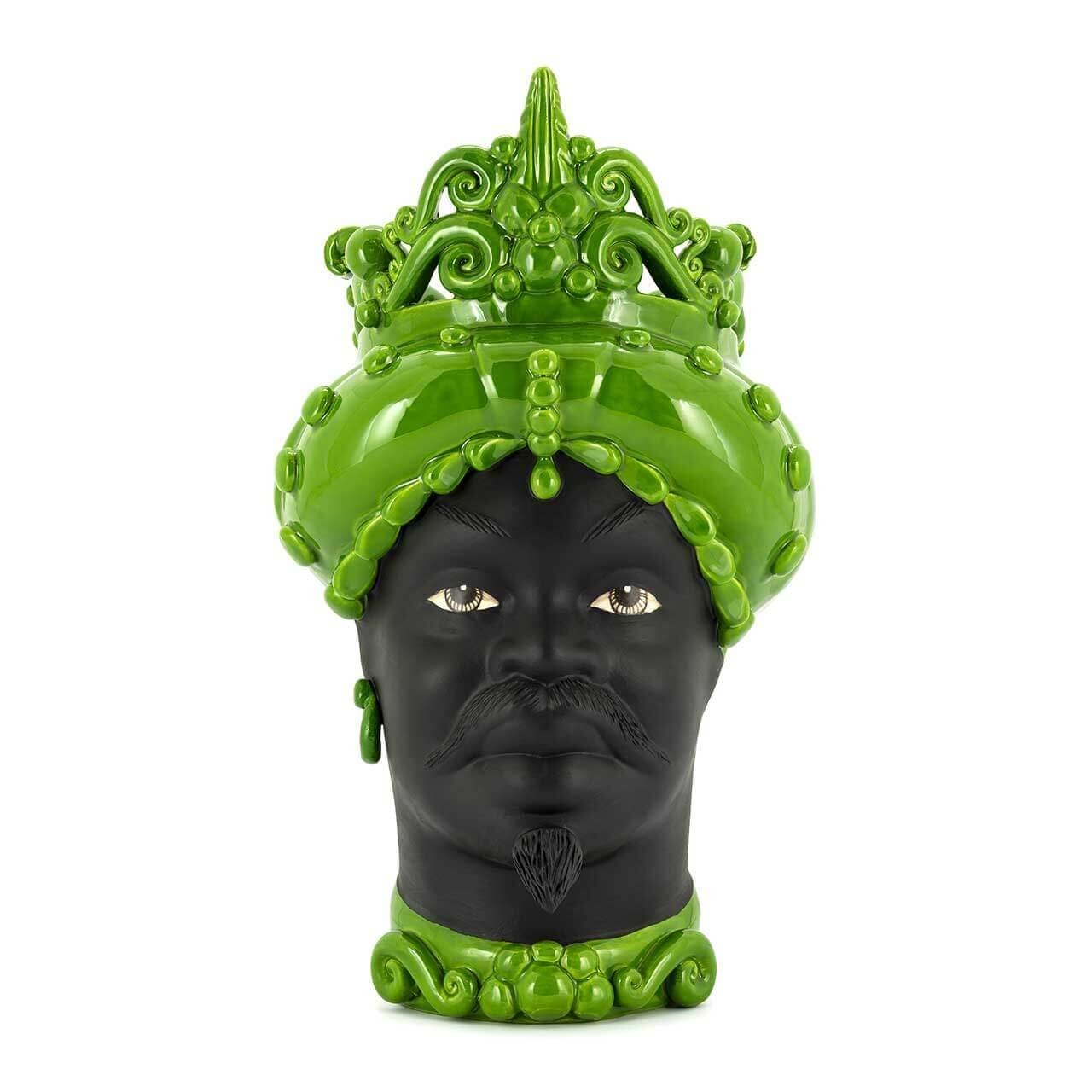 201142-70 ABHIKA ВАЗА MORO MAN MED. МАТ H45 GREEN 