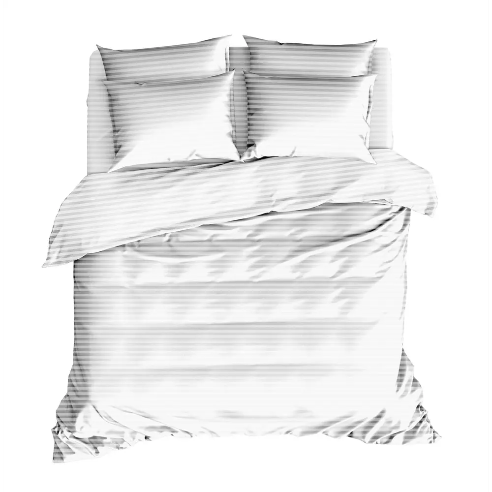 Комплект постельного белья CAPRESA евро белый полиэстер 89365487