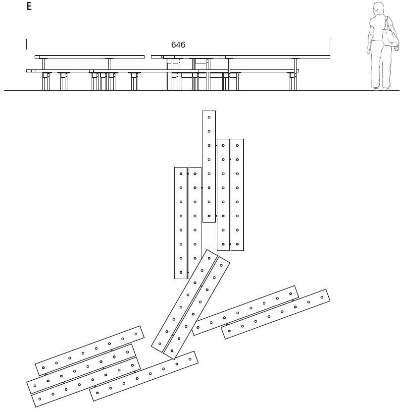 URBIDERMIS Скамья из сверхмощного полиэтилена без спинки sun-id-1491035 - Вид №7
