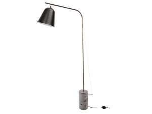 Алюминиевый торшер с мраморным основанием