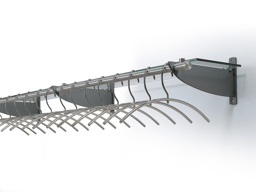 Стальная и стеклянная вешалка / полка SCHNEEWEISS interior Fin ARCH-00042838
