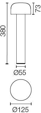 Flos Светодиодный столб Outdoor collection - bollard sun-id-1507024 - Вид №8