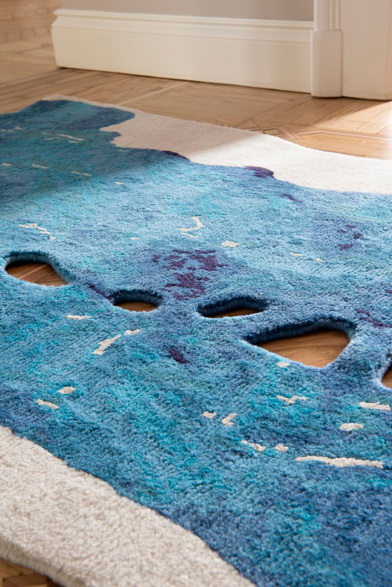 Изогнутый ковер ручной работы Tapis Rouge электрический ARCH-00067381 - Вид №3