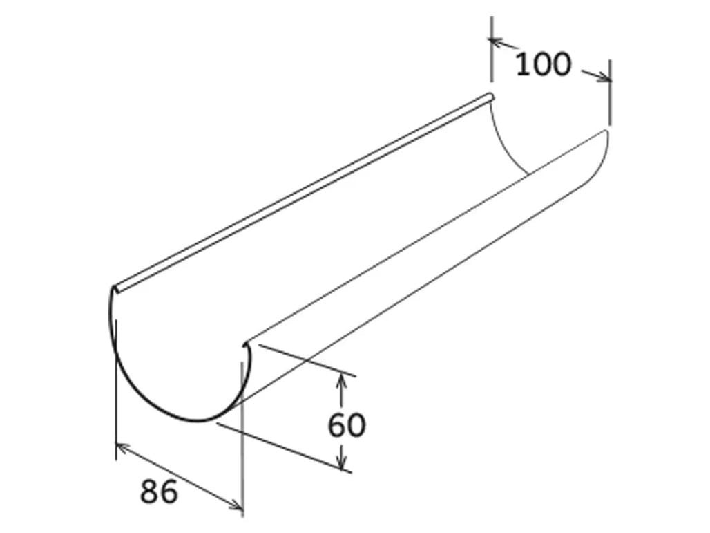 Желоб Купраелит модель 100 First Corporation First Plast ARCH-00050575 - Вид №2