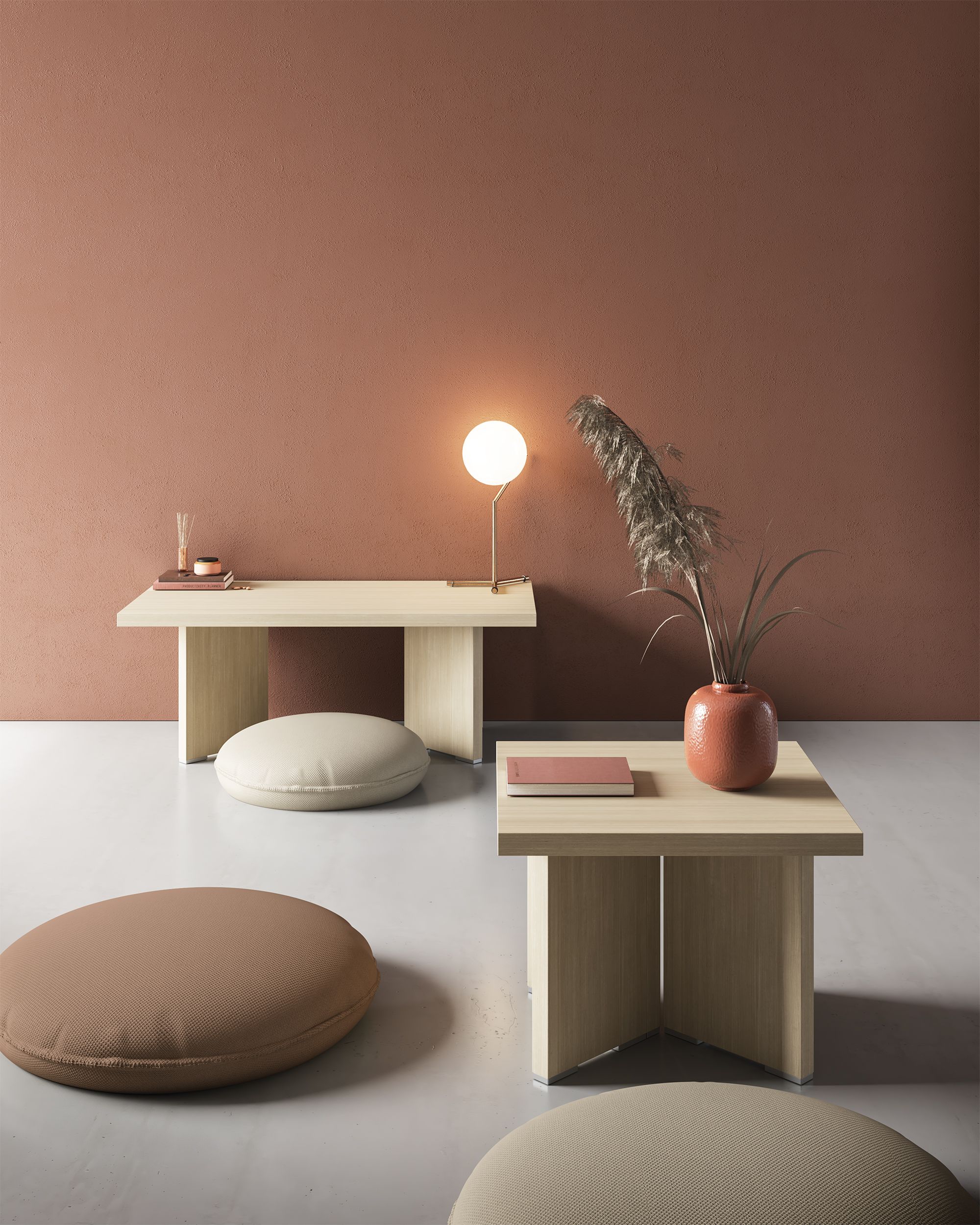 Высокий деревянный прямоугольный журнальный столик DVO журнальные столики ARCH-00125279 - Вид №1