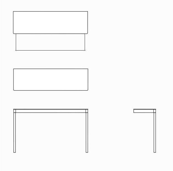 Desalto Прямоугольная стальная консоль с ящиками Icaro 015 sun-id-1492631 - Вид №4