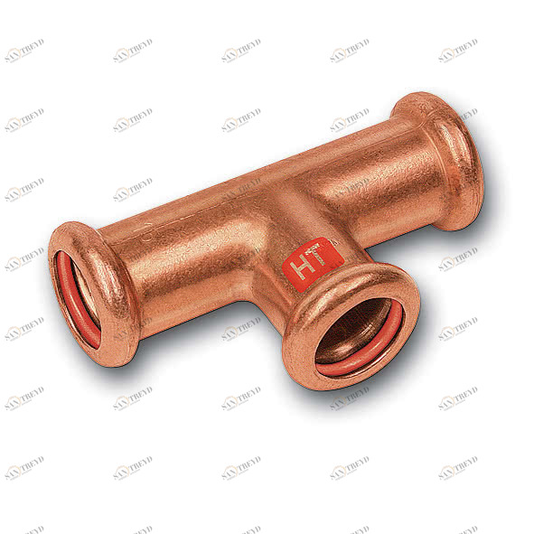 112130544254 SANHA 12130 пресс-фитинг солн.,медь, тройник ВПр 54x42x54 мм 