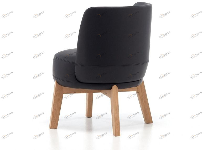 Very Wood Мягкое кожаное кресло Rond sun-id-1415685
