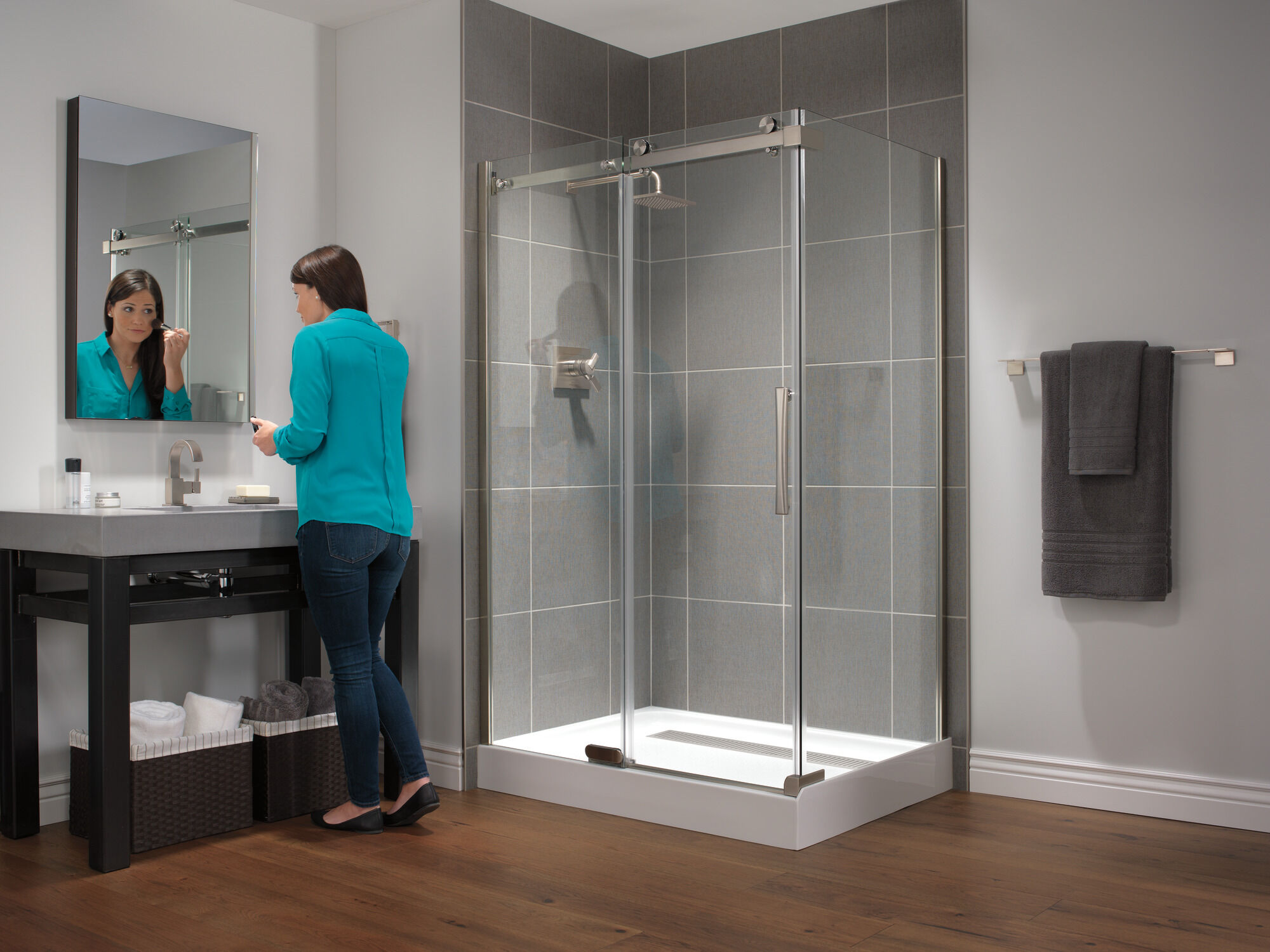 T17T253-SS Отделка для душа TempAssure® серии 17T Delta Faucet Vero Нержавеющая сталь - Вид №4