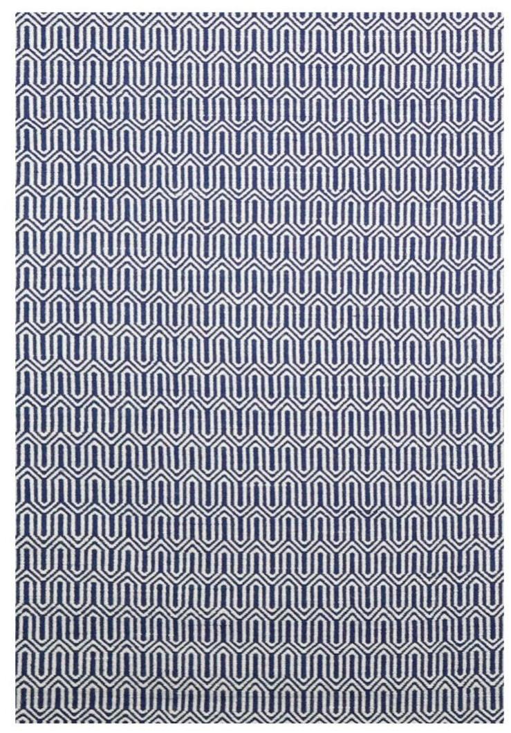 Gancedo Прямоугольный шерстяной коврик с геометрическими мотивами Dhurries sun-id-1442383 - Вид №9