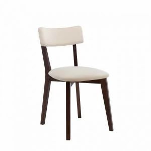 Стул мягкий со спинкой белый Leset "Чейз" IMPEX  00-3967237 Бежевый;коричневый