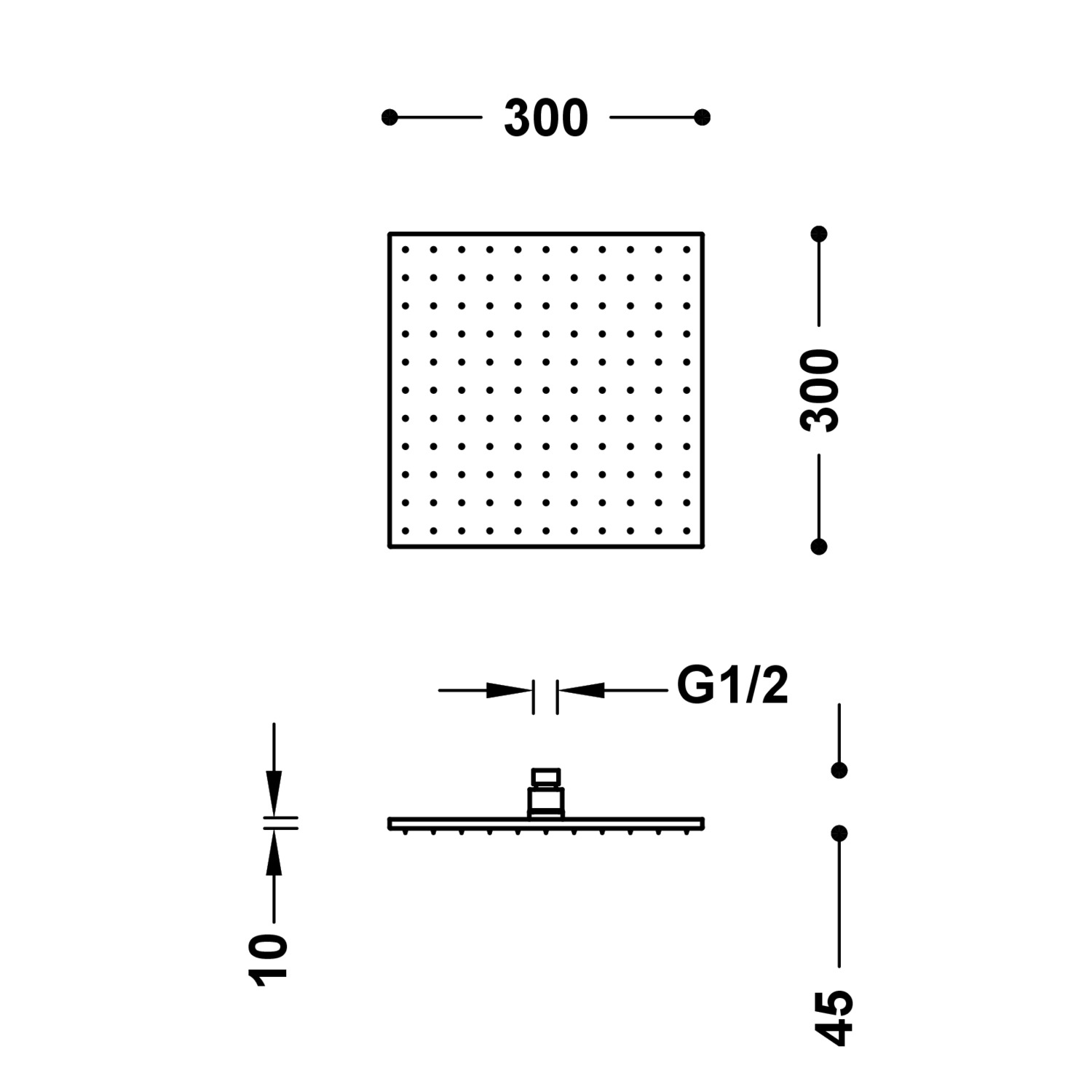 Насадка для душа-13413830 км TRES Showers 13413830KM - Вид №1