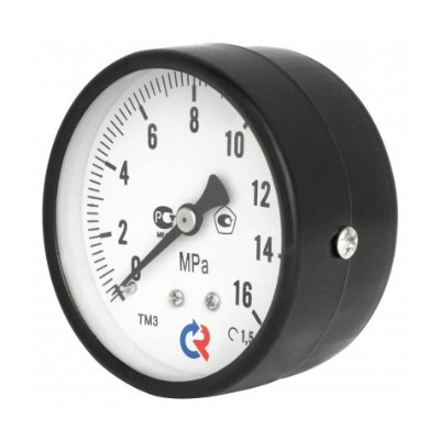 TM-310T.0206 Манометр TM310T с задним подключением Valtec 1/4", 0-6 бар 