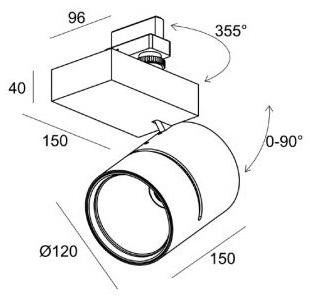 ZUMI Светодиодное трековое освещение с диммером sun-id-1406791 - Вид №4