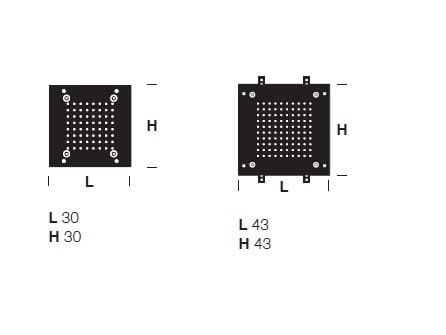 Потолочная душевая головка с утопленным распылителем из нержавеющей стали Rexa MAE ARCH-00040868 - Вид №1