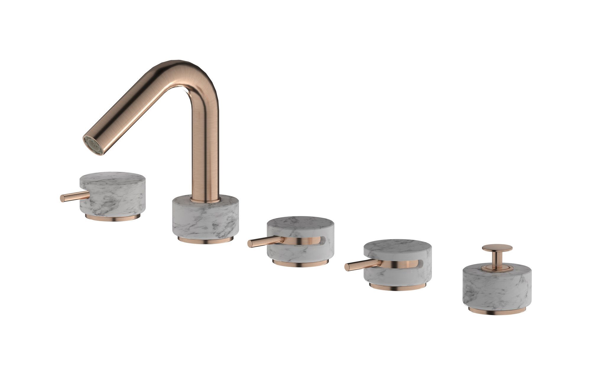 Смеситель для ванны с 5 отверстиями IB мрамор + мрамор Elle ARCH-00043007 - Вид №15