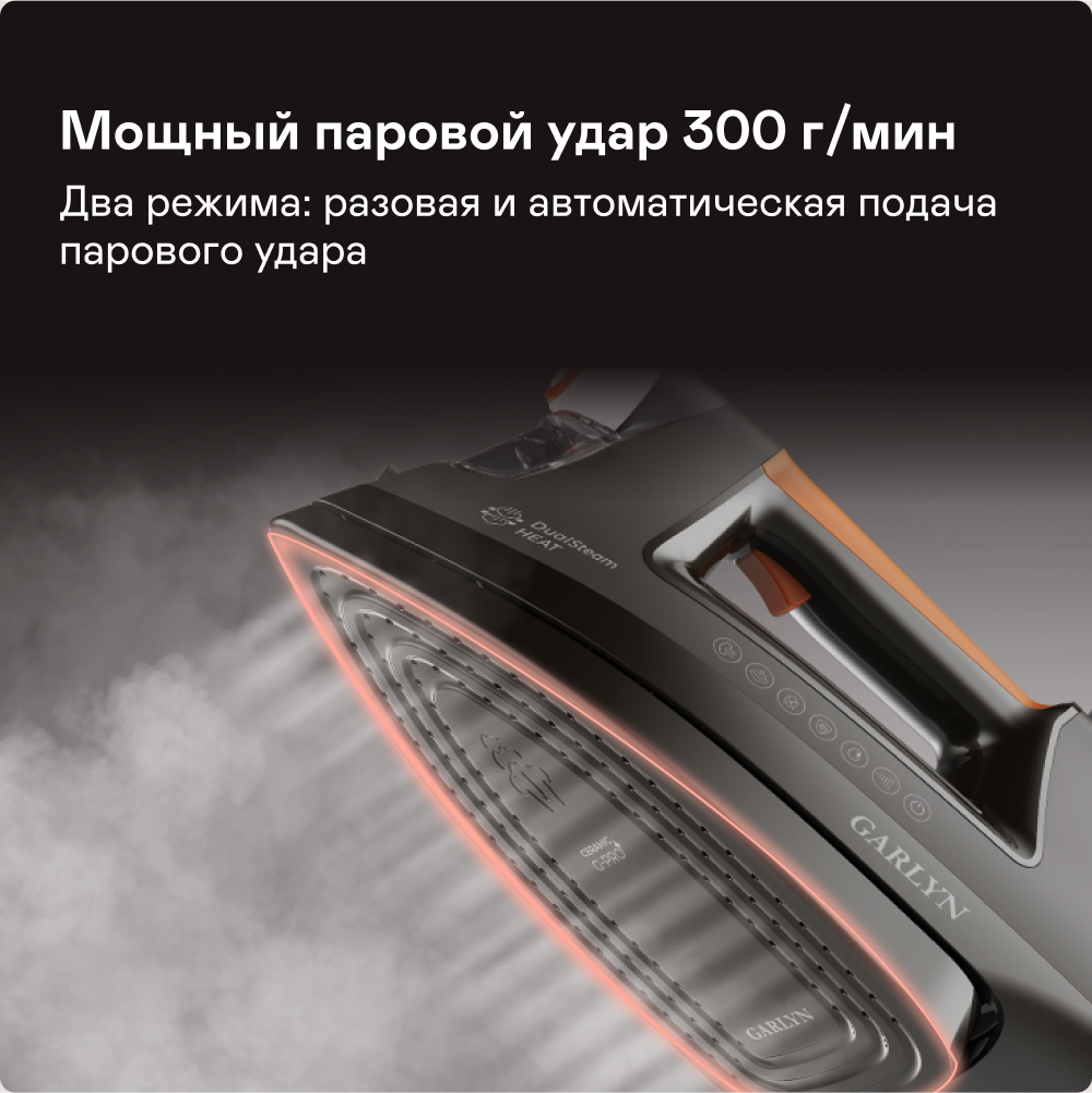 9205712 Утюг GARLYN GT-500 Pro серый STDN-0056430 - Вид №10