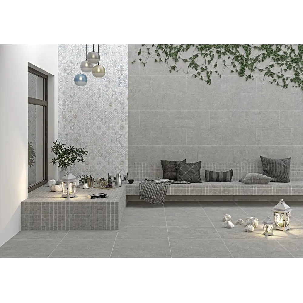 Керамогранит Newcon 60x60 см 1.44 м² матовый цвет серебристо-серый 82330436 STLM-2142310 Santreyd - Вид №2