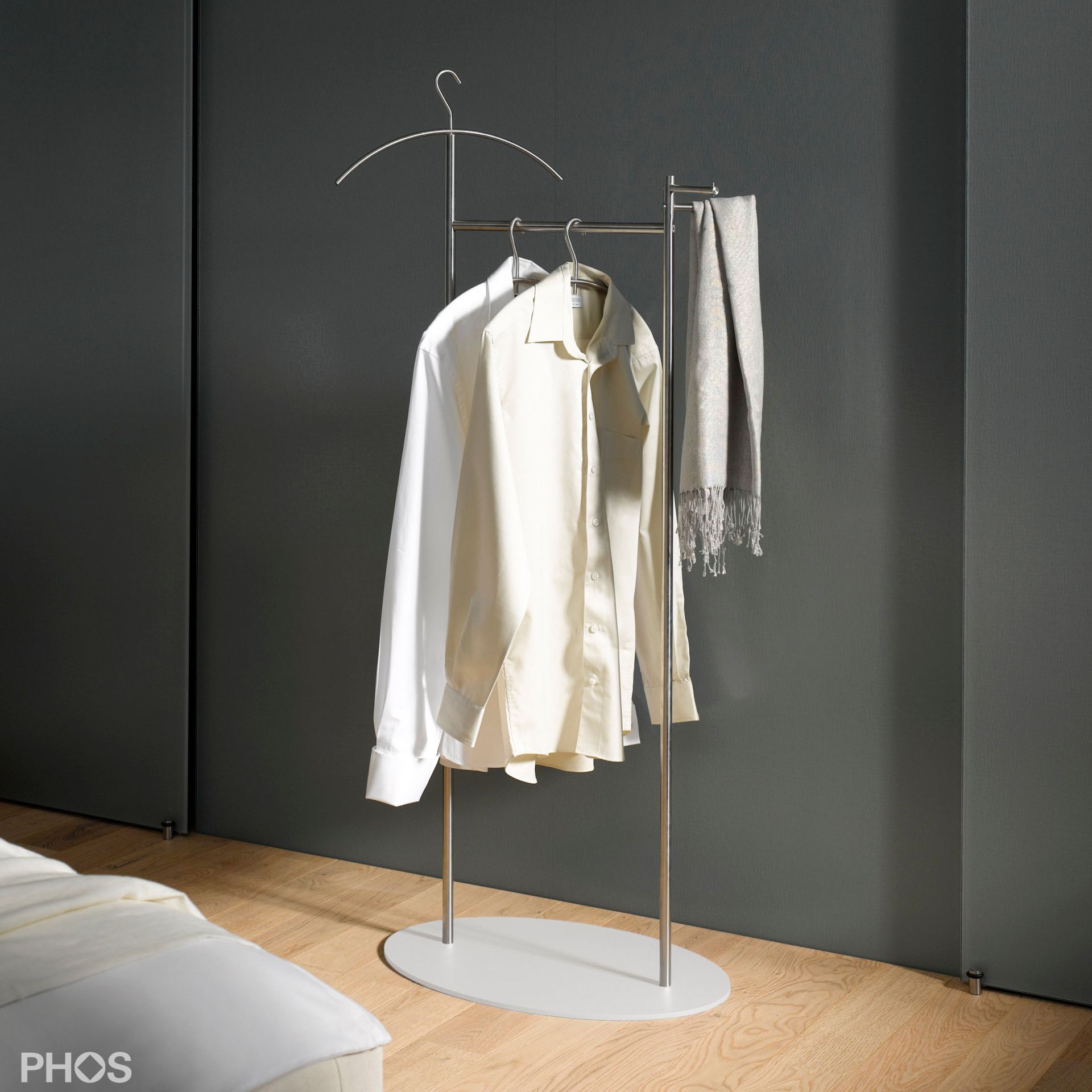 GSD-BPW Стойка Valet с овальной опорной плитой. цвет нижней пластины: белый PHOS 