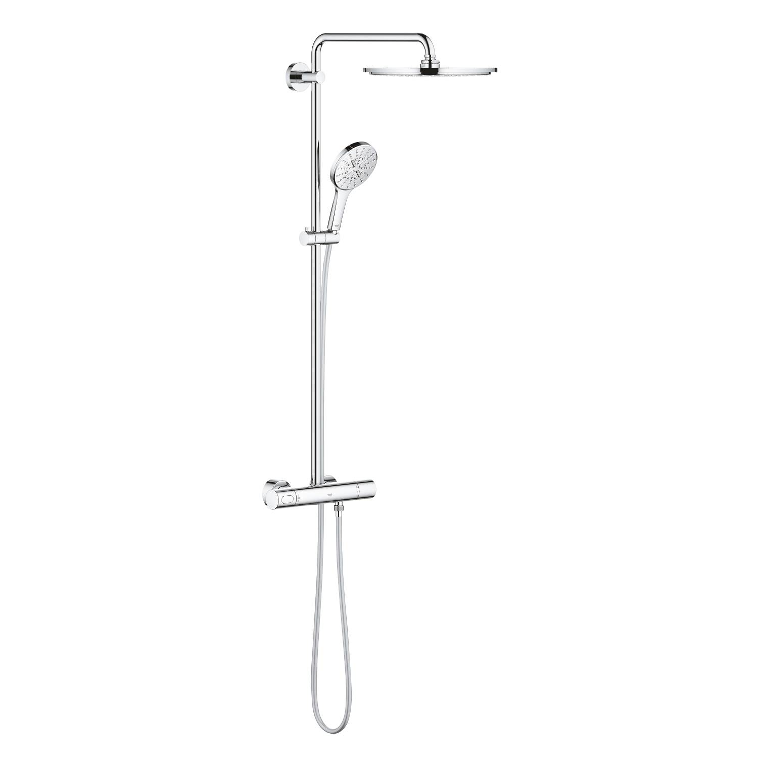 Душевая система GROHE Rainshower SmartActive 310 Cosmopolitan, круглый, 1 режим струи, с термостатом, хром (27966001)