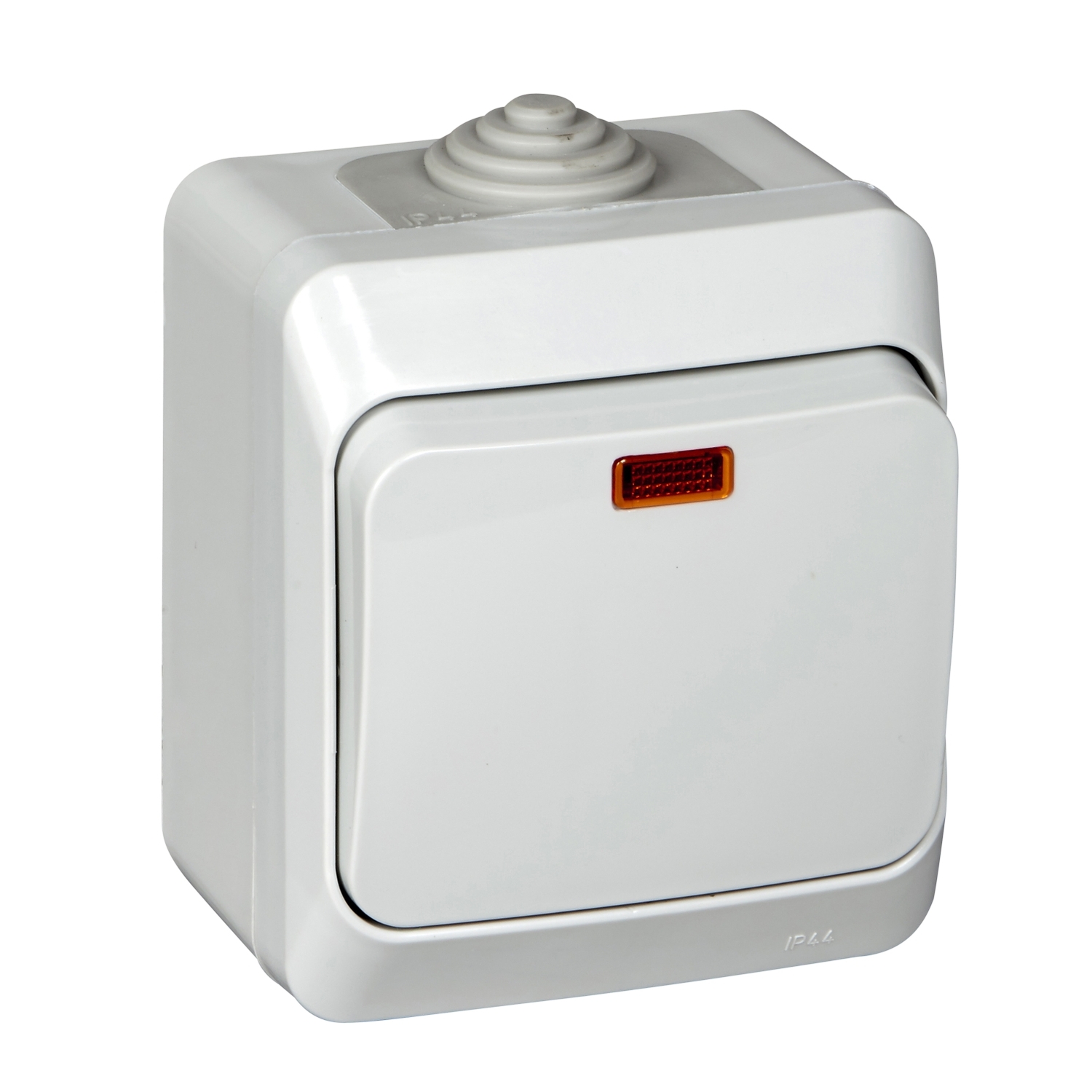 BA10-045C ЭТЮД IP44 О/У 1-клавишный ВЫКЛЮЧАТЕЛЬ с подсветкой 10 АХ, СЕРЫЙ Schneider Electric 