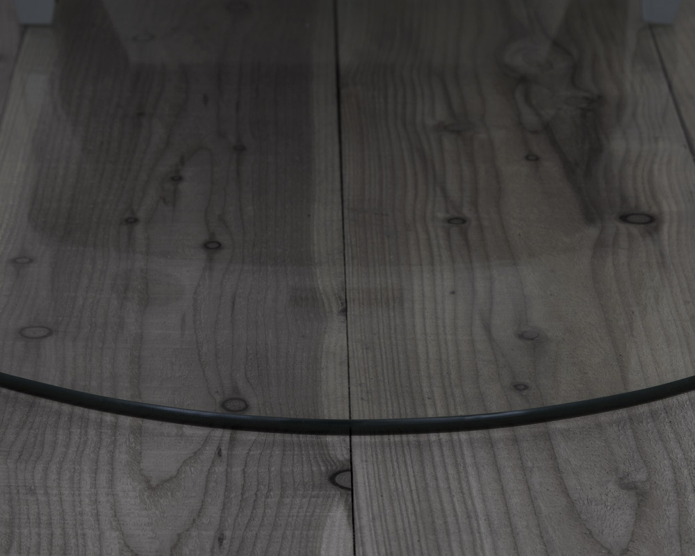 HEF297 Стеклянный изогнутый очаг для печи Сarronheating  - Вид №2