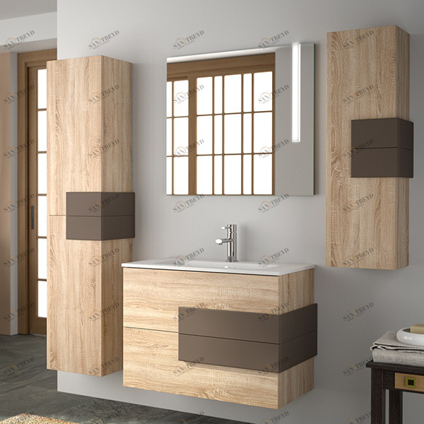 КОМПЛЕКТ МЕБЕЛИ CRONOS 80 СМ OAK/MATT MOKA SALGAR 21803