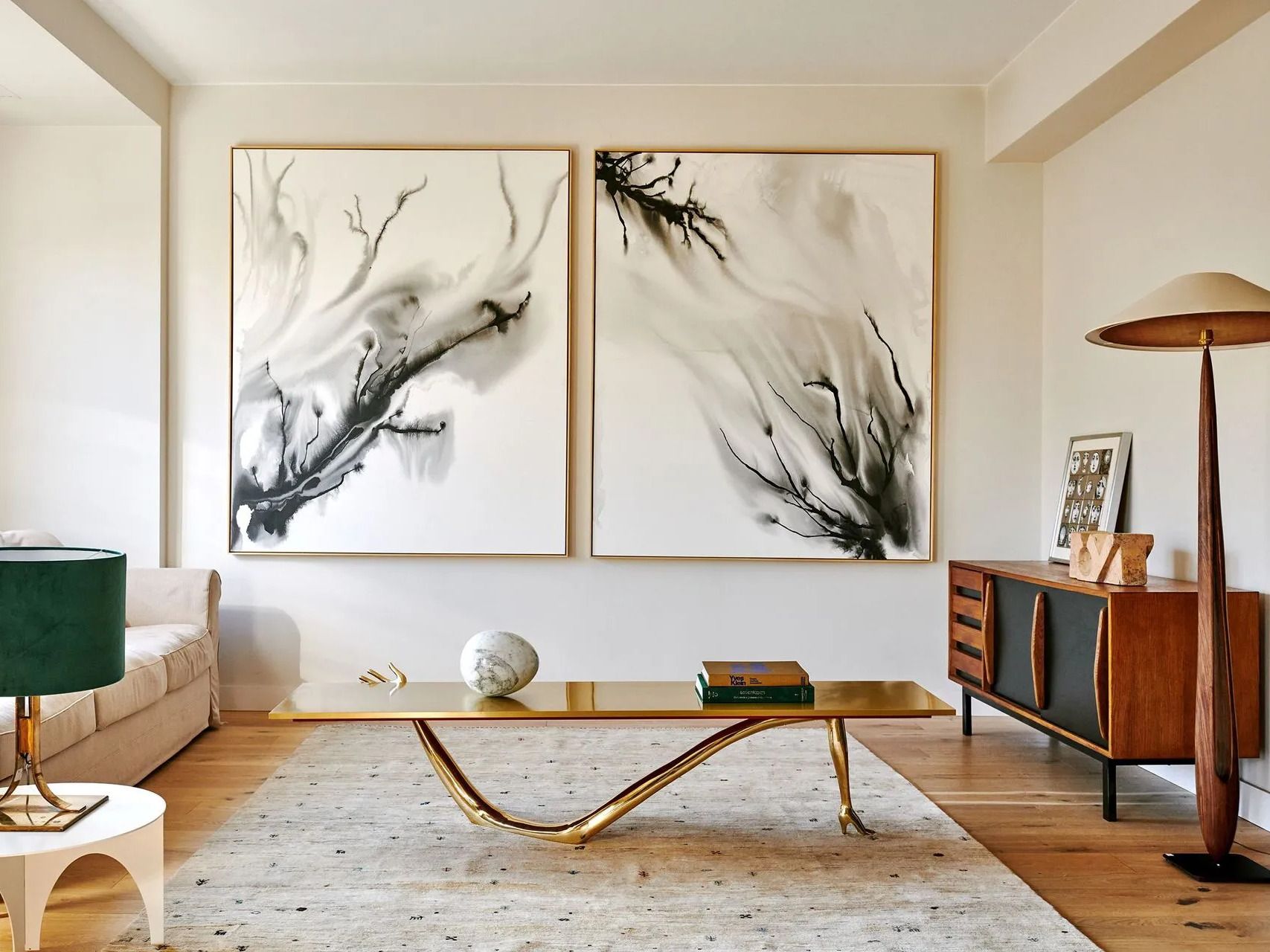 Латунный низкий журнальный столик BD Barcelona дали ARCH-00126835 - Вид №6