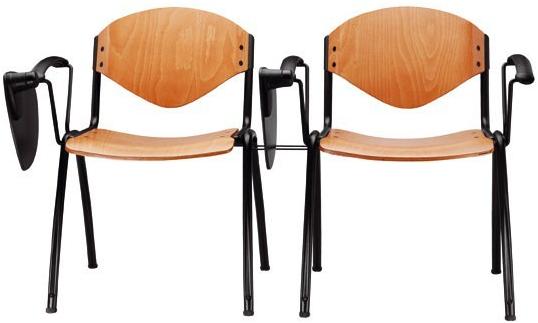 Ares Line Стул для конференций штабелируемый из дерева с откидной крышкой Omnia contract sun-id-1349887 - Вид №1