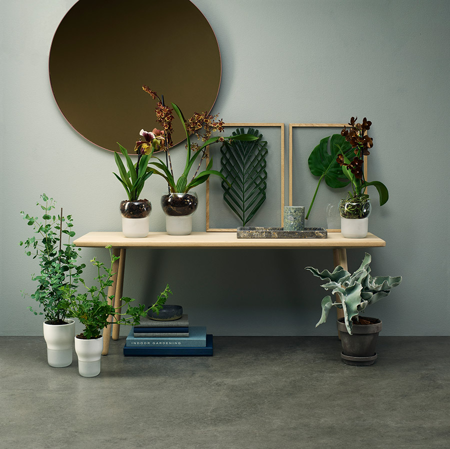 568153 Горшок для растений с функцией самополива d11 см серый Eva Solo  - Вид №4