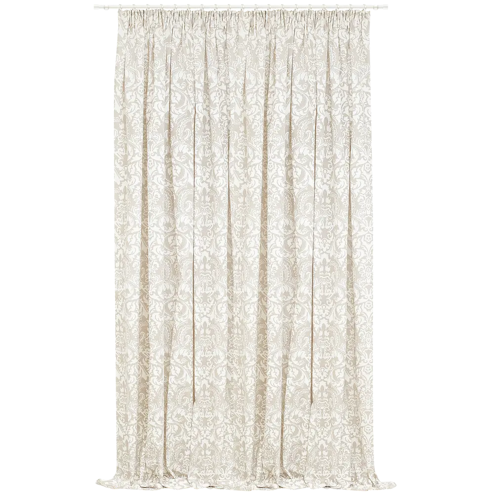 Штора на ленте «Арабекса» 160x270 см полиэстер вензель цвет бежевый Altali STLM-2099760