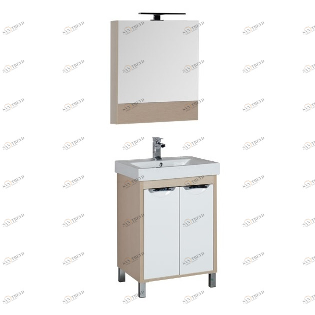 Комплект мебели Aquanet Гретта 60 светлый дуб (камерино 2 дверцы) 00172711