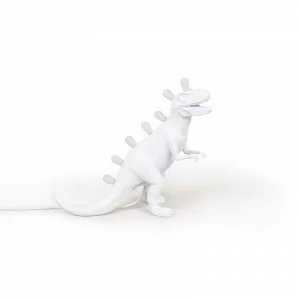 Настольная лампа белая 33,5х39 см T-Rex 14783 SELETTI ЖИВОТНЫЕ 00-3882457 Белый