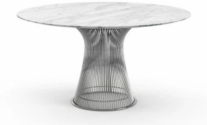 KNOLL Круглый стол из мрамора и стали Platner