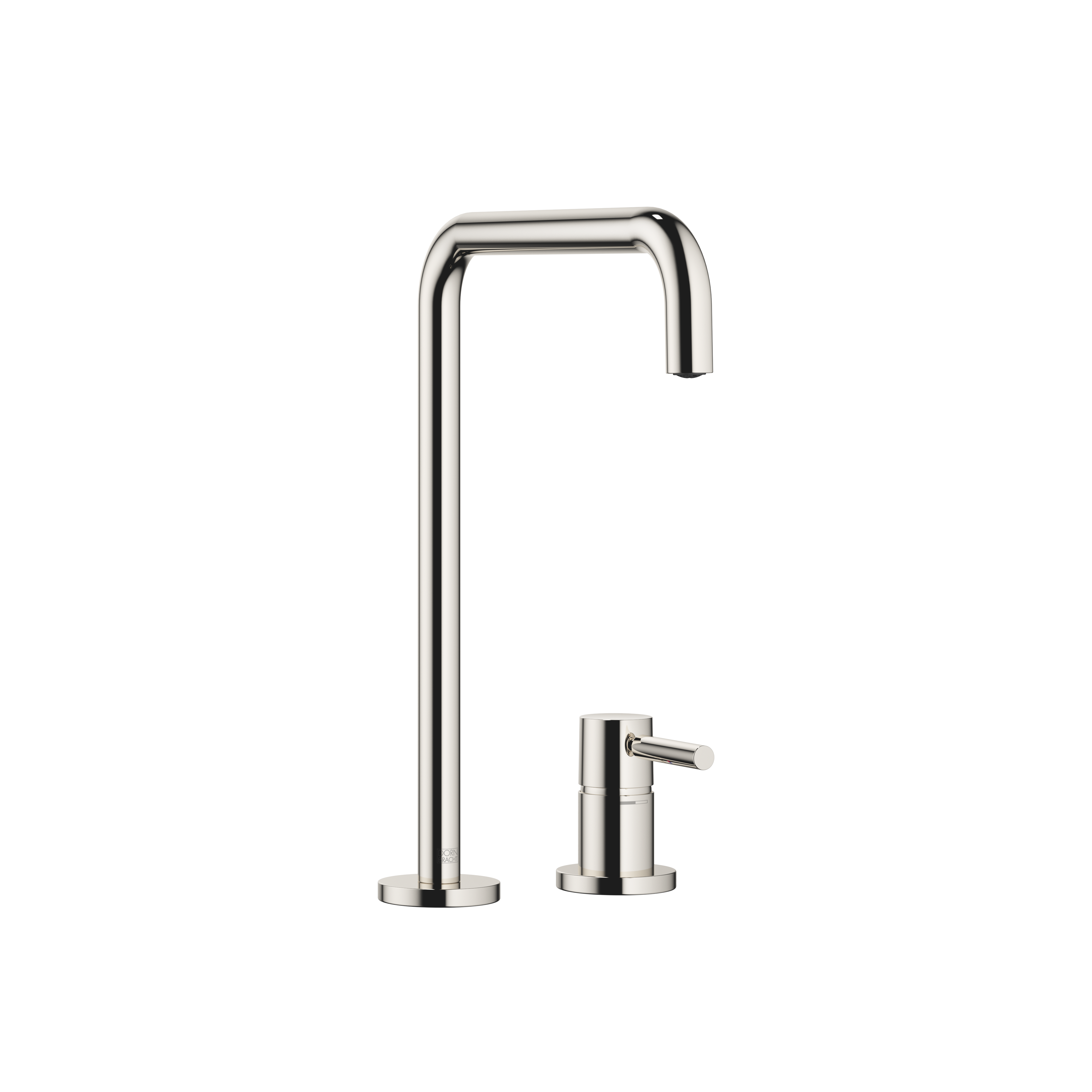 META SQUARE Смеситель на два отверстия с отдельными розетками - Платиновый DornBracht 32815861-08