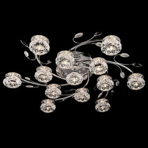 Потолочная люстра Eurosvet 4863/13 хром/синий+красный+фиолетовый EUROSVET ДИЗАЙНЕРСКИЕ 182502 Хром