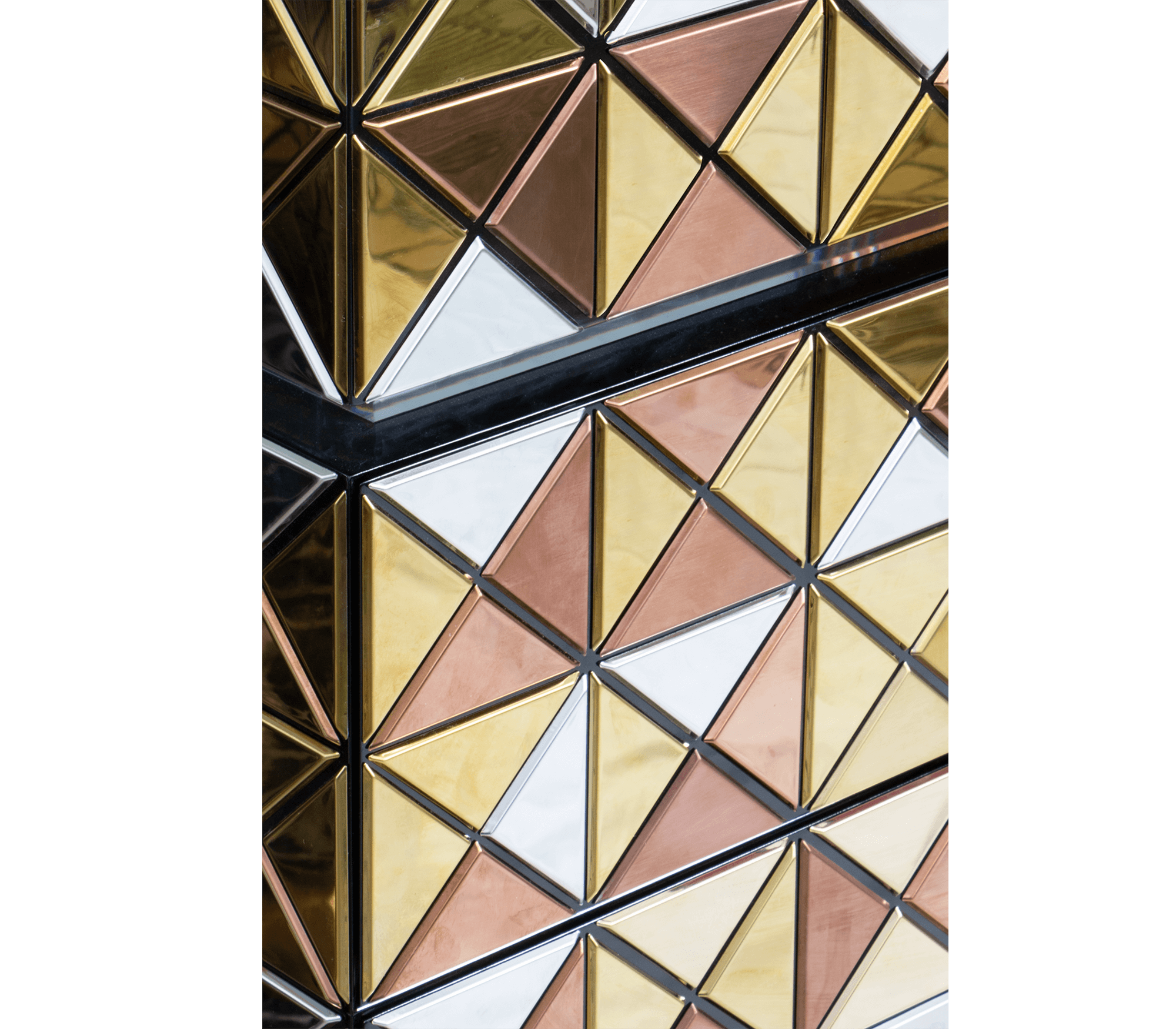 0-298 Пиксельный шкаф на ножках из анодированного золота Boca Do Lobo  - Вид №3