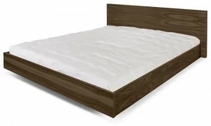 TemaHome Подвесная двуспальная кровать из орехового дерева Float