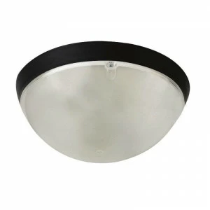 Уличный светильник потолочный D 24,5 см черный "Акуа Иней" 400-124-115 HOROZ АКУА ИНЕЙ 00-3899154 Прозрачный;черный