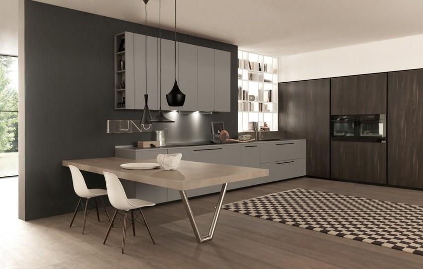 Floritelli Cucine Модульная кухня из ламината с полуостровом Seta sun-id-1354214 - Вид №10